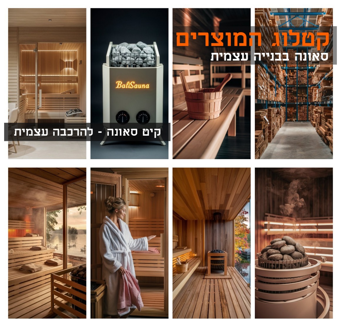  sauna-wood  עצים גלריה לסאונה פינית המלוק קנדי  אצלנו תוכלו לבחור מתוך מבחר עצים לבניית הסאונה שלכם.