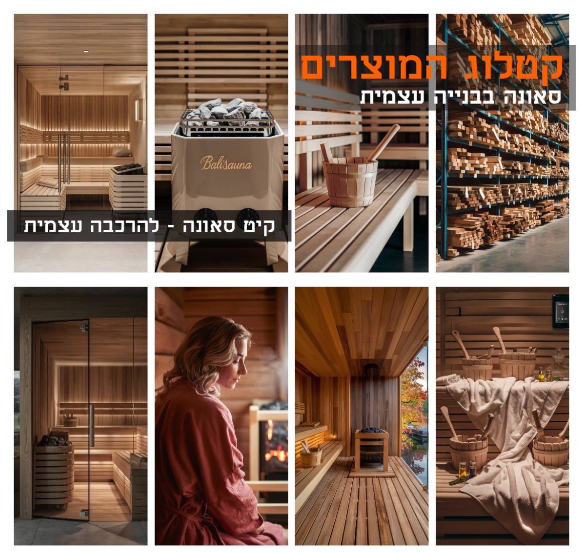  sauna-wood  עצים גלריה לסאונה ארז קנדי (סידר) אדום   במרכז המכירות תוכלו לבחור מבין מגוון עצים לסאונה.