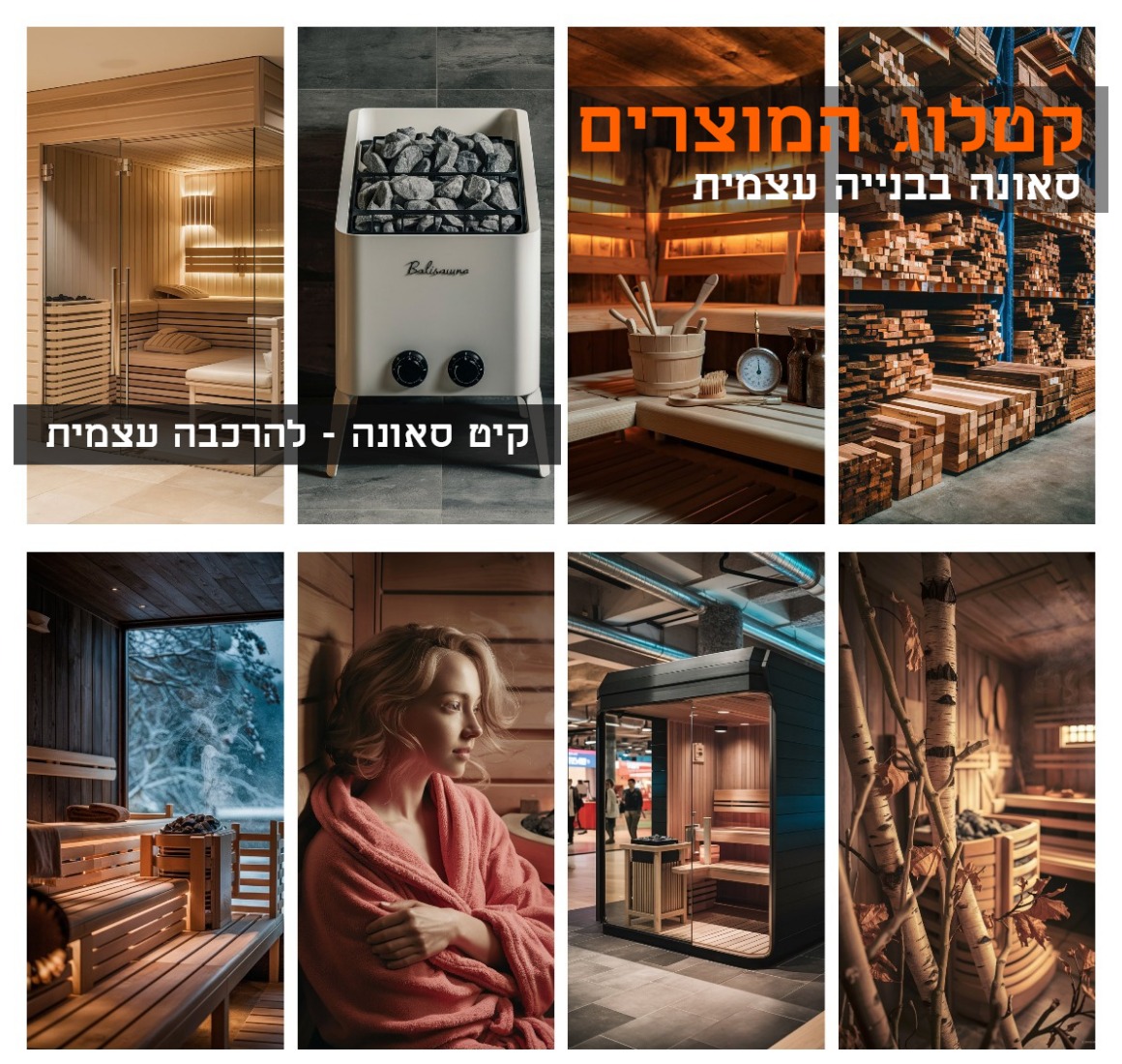  sauna-wood  עצים לבניית ספסלים ציפוי קיר לסאונות אוביצ