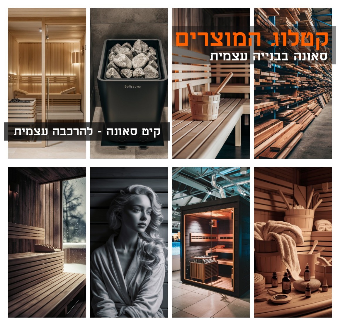  sauna-wood  עצים גלריה לסאונה בגינה המלוק קנדי  בחנות שלנו תוכלו לבחור מתוך מבחר עצים לבניית הסאונה שלכם.